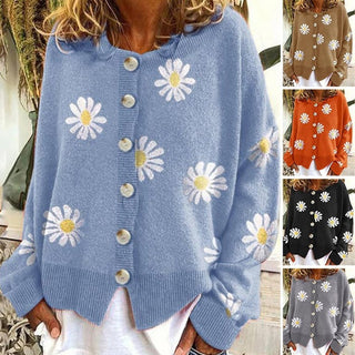 Angel | Cute Cardigan With Daisies
