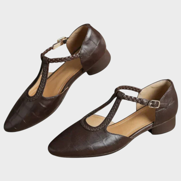 Evelyn | Classic T-Strap Flats