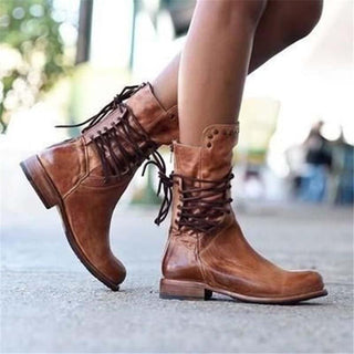 Savannah | Classic Leather Lace-Up Boots