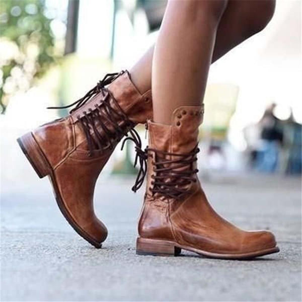 Savannah | Classic Leather Lace-Up Boots