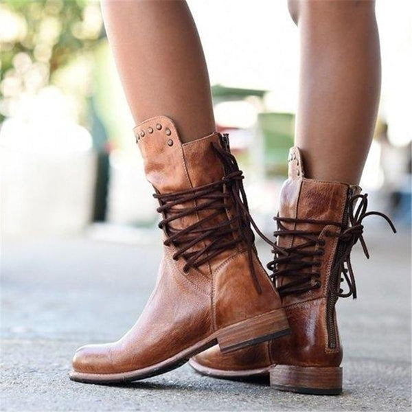 Savannah | Classic Leather Lace-Up Boots