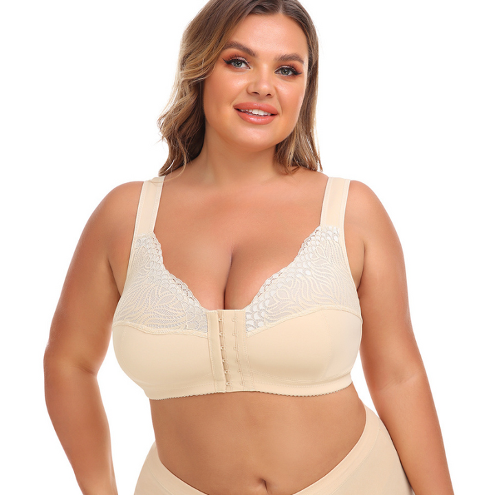 Meinebella™ Frontverschluss BH mit Spitze Ohne Bügel