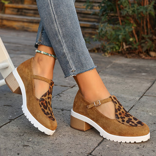 Delilah | Leopard Comfort Heels