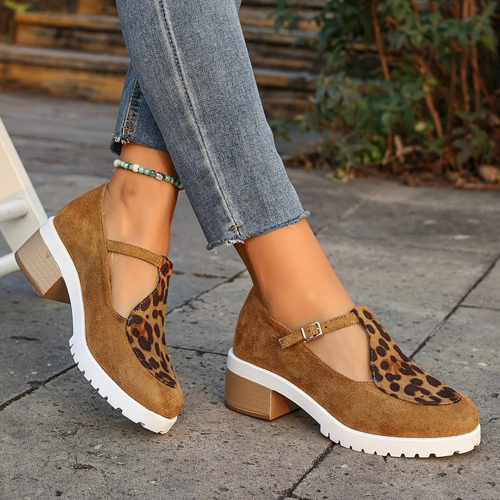 Delilah | Leopard Comfort Heels