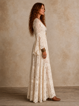 Emily | Vintage Silhouette Maxi Dress for Women