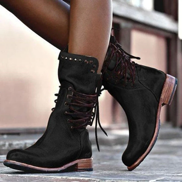 Savannah | Classic Leather Lace-Up Boots