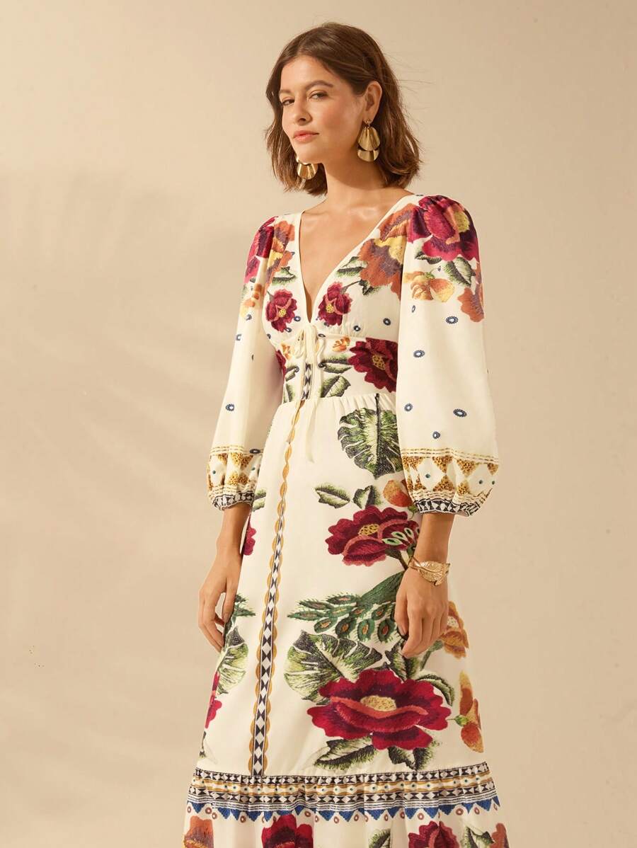 Lillian™ | Floral Holiday Dress