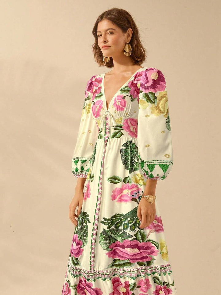 Lillian™ | Floral Holiday Dress