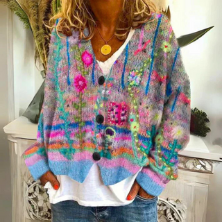 Daisy | Floral Knit Cardigan