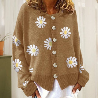 Angel | Cute Cardigan With Daisies