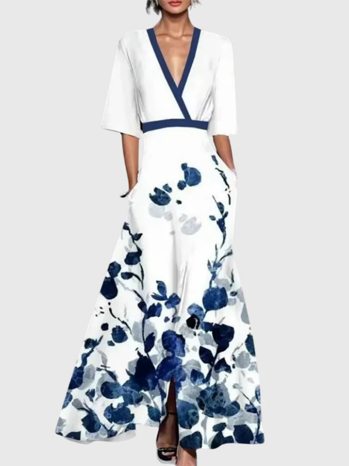 Vivienne | Elegant Floral Maxi Dress