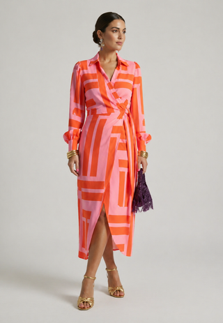 Willow & Mae™| Printed Wrap Dress