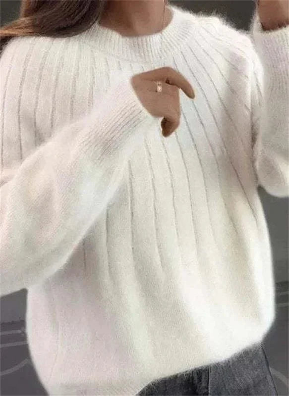 Caitlyn | Stylish Ribbed Knit Sweater