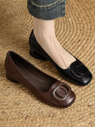 Charlotte | Classic Leather Flats