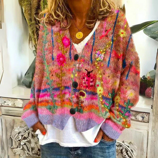 Daisy | Floral Knit Cardigan