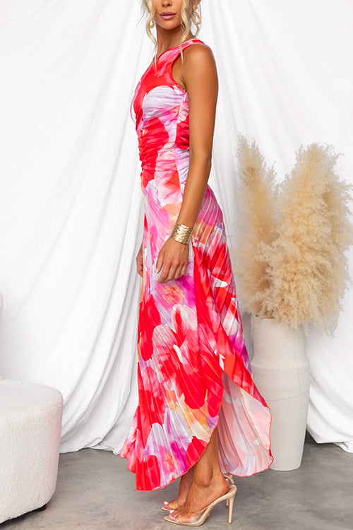 Willow & Mae™ | Pleated One-Shoulder Dress