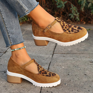 Delilah | Leopard Comfort Heels