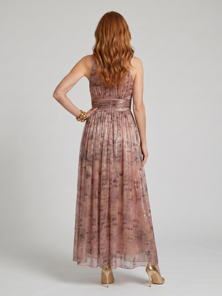 Willow & Mae Textured Finish Sleeveless Midi Dress