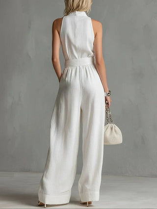 Monroe | Belted Wide-Leg Jumpsuit for Women