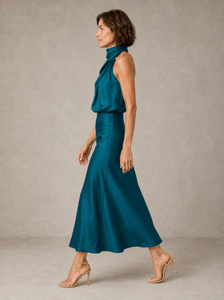 Harper | Halter Satin Evening