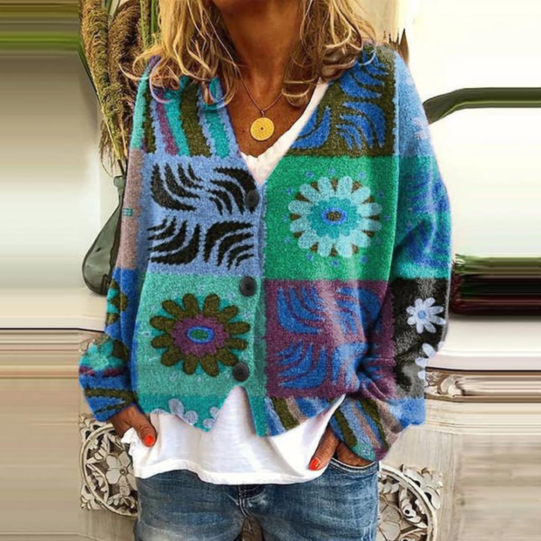 Daisy | Floral Knit Cardigan
