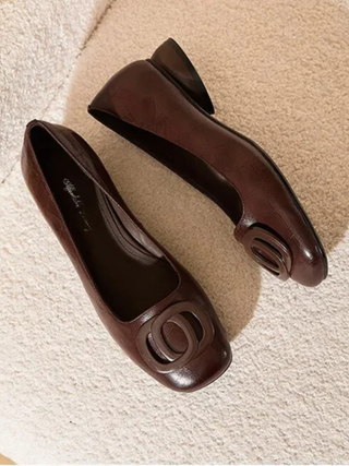Charlotte | Classic Leather Flats