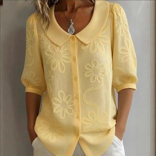 Lily | Floral Embroidered Blouse