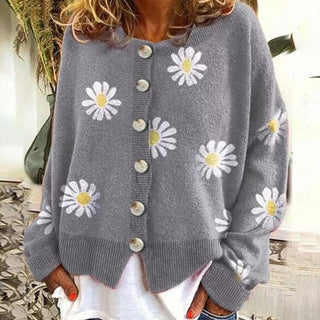 Angel | Cute Cardigan With Daisies