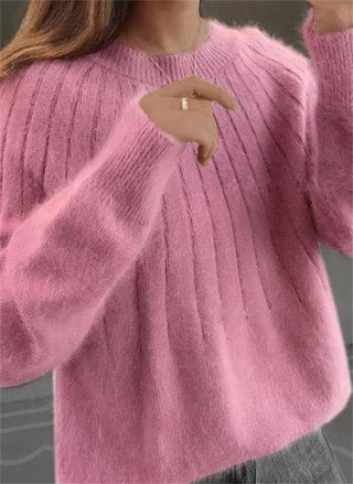 Caitlyn | Stylish Ribbed Knit Sweater