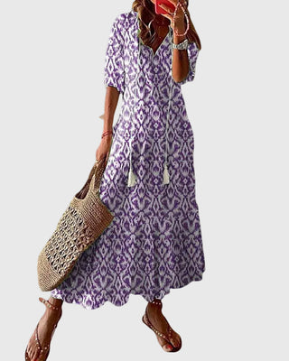 Sophia | Boho Floral Maxi Dress