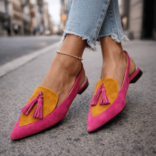 Harper | Tassel Slingback Flats