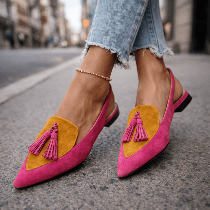 Harper | Tassel Slingback Flats
