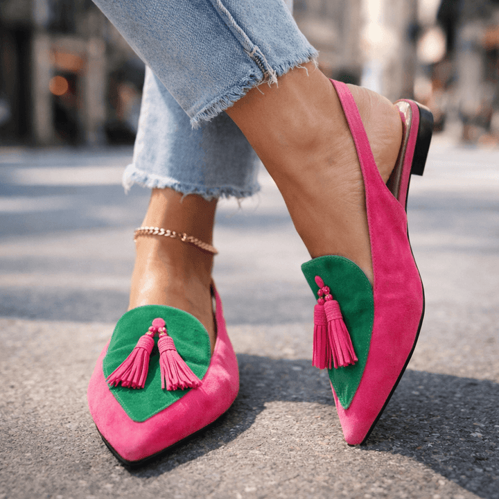 Harper | Tassel Slingback Flats