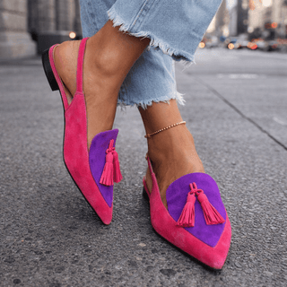 Harper | Tassel Slingback Flats