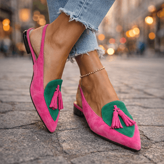 Harper | Tassel Slingback Flats