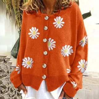 Angel | Cute Cardigan With Daisies