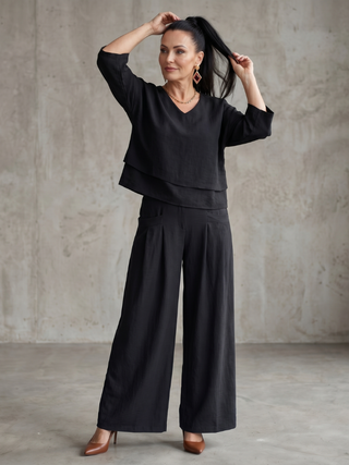 River | Layered Top Wide Leg Set