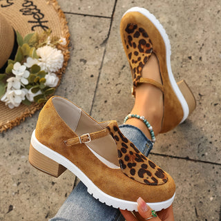 Delilah | Leopard Comfort Heels