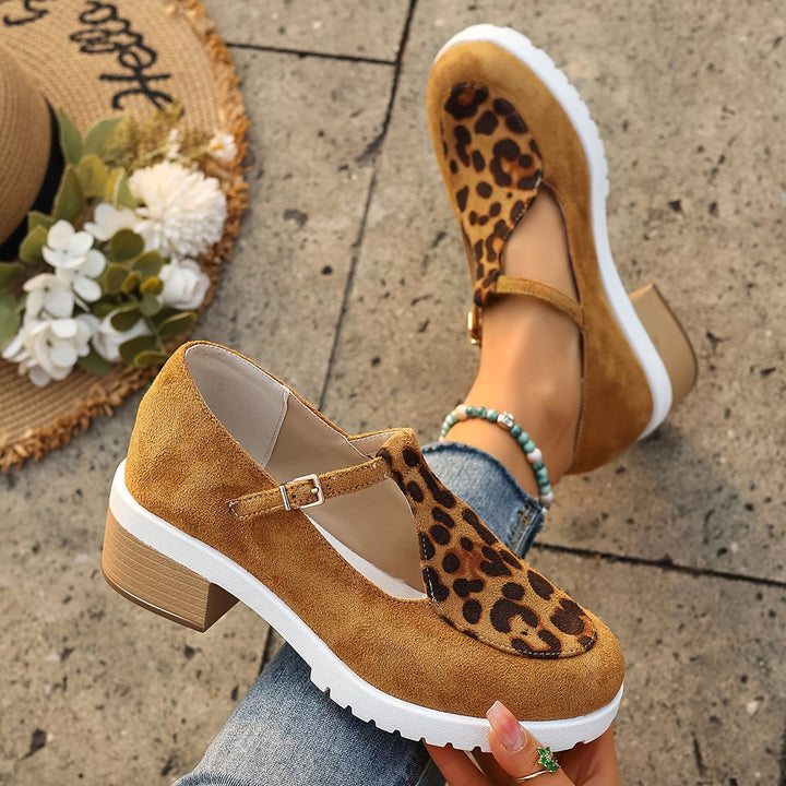 Delilah | Leopard Comfort Heels