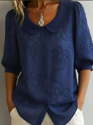 Lily | Floral Embroidered Blouse