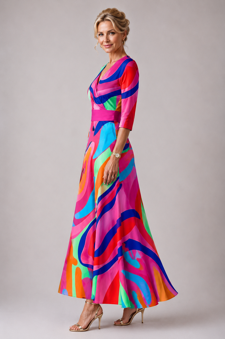 Willow & Mae™ | Comfortable dress for every day with V-neck