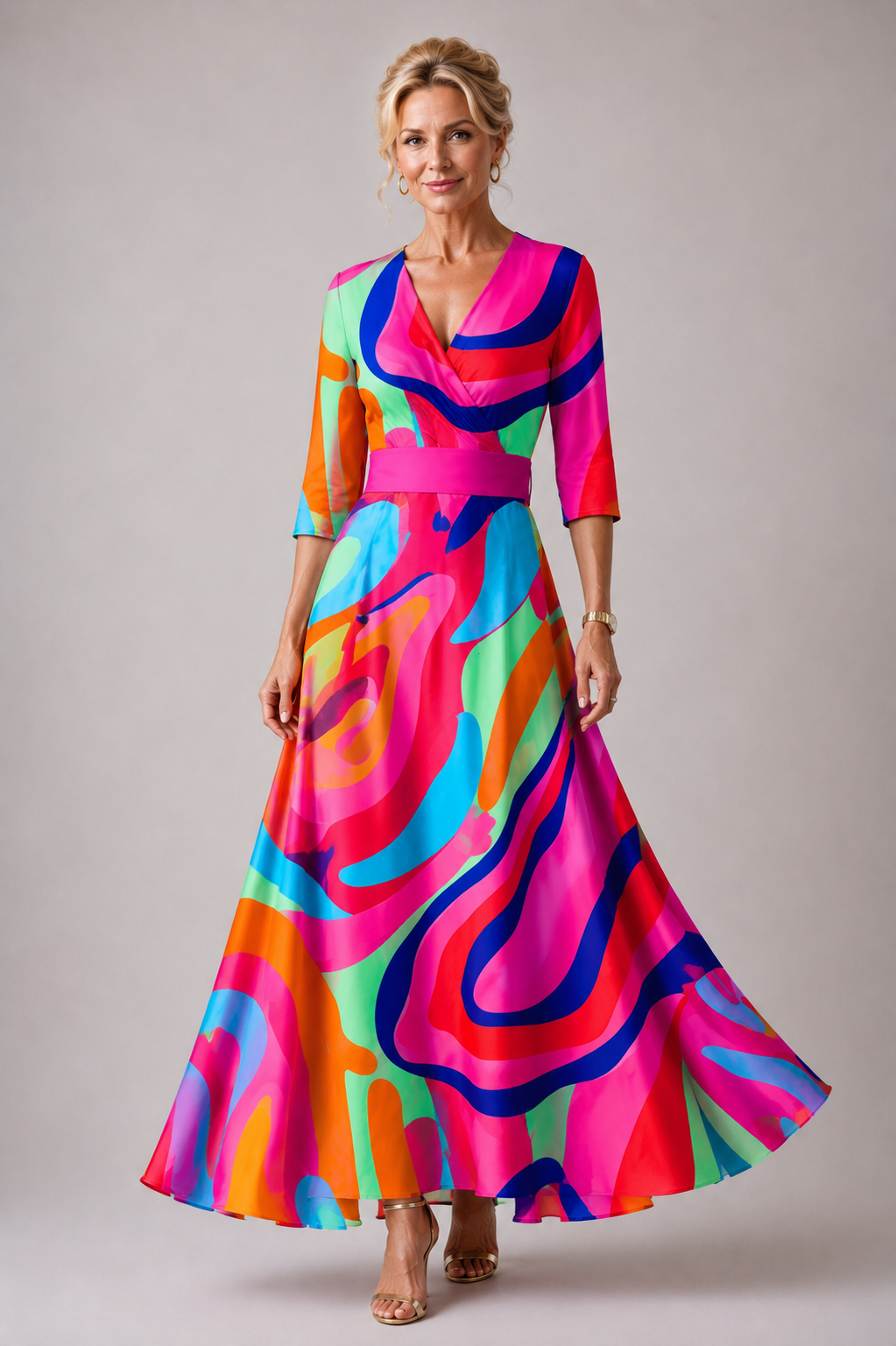 Willow & Mae™ | Comfortable dress for every day with V-neck