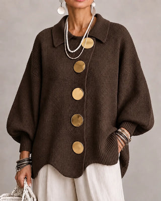 Elara | Oversized Button Knit Cardigan