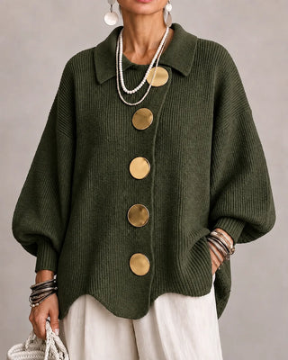 Elara | Oversized Button Knit Cardigan