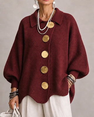 Elara | Oversized Button Knit Cardigan