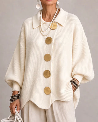 Elara | Oversized Button Knit Cardigan