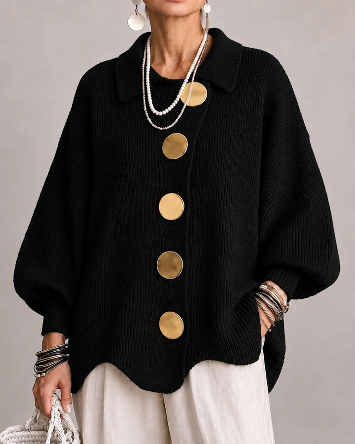 Elara | Oversized Button Knit Cardigan