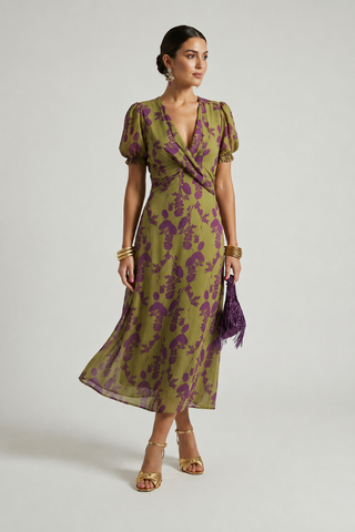 Isabelle | Elegant Floral Wrap Dress
