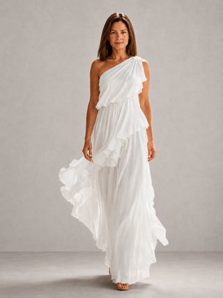 Scarlett | One-Shoulder Ruffle Maxi