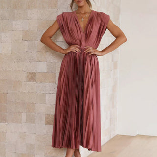 Willow & Mae™ | Timeless Pleated Midi Dress
